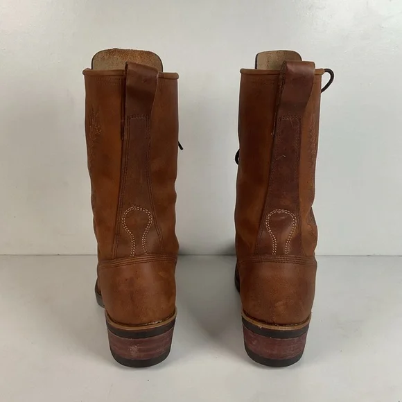 Vintage Abilene Lace Up Packer Boots Men’s 8.5 D USA Made
